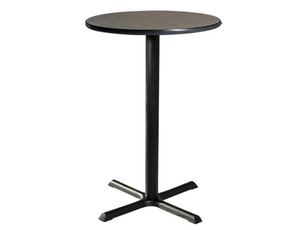 CEBT-018 | 30" Round Bar Table w/ Madison Top and Standard Black Base -- Trade Show Furniture Rental